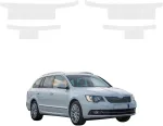 GrizzGlass bespalvė techninė HeavyDuty Clear danga slenksčiams, skirta Skoda Superb 2 Kombi Facelifting (2013-2015) [4w1] (GRZ21037)