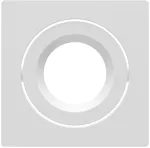 Įleidžiamo &scaron;viestuvo žiedas SP CBO IP65/5X RING ADJ SQUARE, baltas