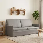 3 vietų sofa &Scaron;viesiai pilka 190 x 81 x 82 cm Aksomas