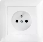 Toolight Viengubas Lizdas Su Įžeminimu Ir Rėmeliu Oste Jnh001-g Baltas