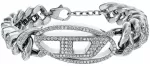 Diesel Fashion glittering unisex steel bracelet DX1707040