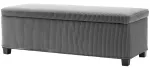 Suoliukas-daiktadėžė, 84 l, pilkas, 112 &times; 42 &times; 40 cm