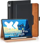 Vkooer dėklas, skirtas Lenovo Tab P12 Pro 12.7 colių 2024 m. su ra&scaron;iklio laikikliu, auk&scaron;čiausios kokybės drobės apsauginis dėklas su automatiniu miego/pabudimo režimu, skirtas Lenovo Tab P12 Pro plan&scaron;etiniam kompiuteriui, juodas