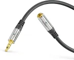 Cerrxian Sonero Premium 3.5mm prailgintuvas, 7.5m, paauksuoti kontaktai, juodas