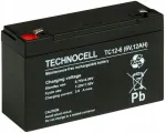 Akumuliatorius baterija agm vrla technocell tc 6v 12ah tc12-6 tc12 ups maitinimo &scaron;altinis