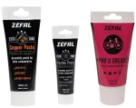 Zefal priežiūros rinkinys - pro ii tepalas, anglies pasta ir vario pasta - velo & pates, skirtas anglies ir odos pagrindo surinkimui - pagaminta prancūzijoje
