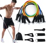 Focus Sport 5 pasiprie&scaron;inimo gumų rinkinys treniruotėms, auk&scaron;ta kokybė, espanderiai 3-8kg