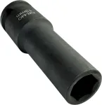 Aerzetix - C45227 - smūginis galvutė - prailginta/ilga - 1/2 x 13 mm - smūginiam veržliarakčiui/rankinei terk&scaron;lei/pneumatiniam - cilindrinis korpusas - &scaron;e&scaron;iakampė/6 &scaron;e&scaron;iakampė galvutė - pagaminta i&scaron; Cr-mo plieno - juoda