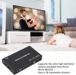 Vaizdo grotuvas Skaitmeninis medijos grotuvas, 4k 60fps medijos grotuvas su nuotolinio valdymo pultu, palaikomas, Vga i&scaron;vestis (es ki&scaron;tukas)