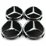 Ratų gaubteliai mercedes, komplektas 75mm 4 vnt