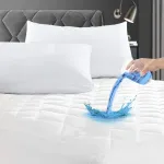Čiužinys Grt neper&scaron;lampamas antčiužinis-apsauga 140 x 200 cm, antčiužinis su paklode, antčiužinio užvalkalas, kvėpuojantis baltas tylus audinys optimaliai apsaugai ir komfortui