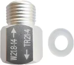 Taozhugong buitinis soda cilindro adapteris, co2 adapteris, naminio alaus statinės reguliatorius tr21-4 į w21.8 tvirtą cilindro adapterio keitiklio priedus, adapteris co2 buteliui akvariumui (a)