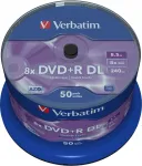 Vinilinė plok&scaron;telė Dvd+r dl verbatim 8,5 gb 50 vnt. (cake 50) didesnė talpa doublelayer