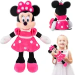 Minnie Mouse pliu&scaron;inis žaislas, 35 cm mink&scaron;tas žaislas Minnie Mouse rožinis, Minnie pliu&scaron;inės lėlės vaikams, kim&scaron;tinis žaislas pelė, pliu&scaron;inis žaislas gimtadieniams, pliu&scaron;inis žaislas mergaitėms ir berniukams dovana vaikams (minnie)