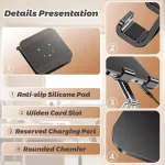 Flintronic plan&scaron;etės stovas, reguliuojamas aliuminio plan&scaron;etės laikiklis, sulankstomas plan&scaron;etės laikiklis, stabilus universalus ipad stovas, skirtas ipad pro/air/mini galaxy tab iphone pro/max/plus nuo 4-13 colių