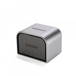 Remax RB-M8 mini Bluetooth 4.0 metalinė kompakti&scaron;ka ne&scaron;iojama muzikinė kolonėlė su 5W ir AUX 3.5mm, sidabrinė