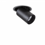 Ideal Lux 12W recessed lamp NOVA, 3000K, juodas