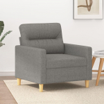 Sofa Krėslas, tamsiai pilkos spalvos, 60cm, audinys