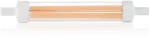 10W LED lemputė R7s, 3000K, skaidri
