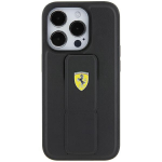 Apple iPhone 15 Ferrari dėklas Grip Stand (FEHCP15SGSPSIK) juodos spalvos