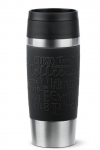 Emsa TRAVEL MUG Classic Thermobecher (juodas/edelstahl, 0,36 Liter)
