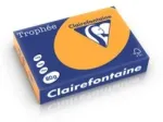 Clairefontaine 1878C, lazerinis/ra&scaron;alinis spausdinimas, A4 (210x297 mm), 500 lapų, 80 g/m&sup2;, oranžinė, Forest Stewardship Council (FSC)