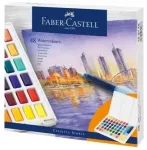 Faber-Castell Akvareliniai dažai CS kubeliai 48 spalvų FABER CASTELL
