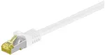 Goobay RJ45 tinklo kabelis CAT 6A S/FTP (PiMF), 500 MHz, su CAT 7 neapdorotu kabeliu, baltas, 0,25 m, 0,25 m, Cat7, S/FTP (S-STP), RJ-45, RJ-45, Baltas
