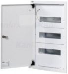 Kanlux 35681 Metalinis modulinis skirstomasis skydas 3x12, įleidžiamas IP30 N+PE I klasė, baltos durys KP-DB-I-MF-312 balta 35681