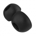 Fixed Plugs Pro, 2 komplektai, dydis L | Ki&scaron;tukai | Apple | Airpods Pro/Pro 2 | Putplastis | Juodas