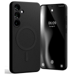 Mercury MagSafe Semi-Silikoninis Samsung Galaxy S24 Plus S926 dėklas telefonui juodos spalvos