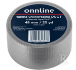 Onnline INTERNETINĖ JUOSTOS 48MM/25YD PILKAS VADAS
