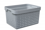 Plastikinė dėžė Seoul L NHG 20.9x26.8x35.7cm pilka