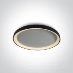Lubinis &scaron;viestuvas 48W LED vidaus plafonas, juodas, 2700/3000/4000K, dimeriuojamas, 62148L/B/V