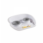 Stefanplast Maisto dubenėlių rinkinys Rinkinys Vakarienė 0,25+0,35L 46x35x11cm pilka