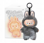 LABUBU SLAPTOJI FIGŪRĖLĖ "Big into Energy" stiliaus pliu&scaron;inis pakabukas, juoda Happy people HP-01