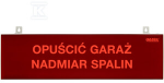 Gazex ĮSPĖJAMOJI LENTELĖ TP-4.D/H2, 230V LED