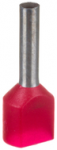 Ergom E08KH-02020101201 Izoliuota kabelio antgalio mova HI 2X1/10 DIN E08KH-02020101201 /500 vnt./