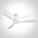 Lubinis &scaron;viestuvas 32W ventiliatorius su dimeriuojamu 22W LED &scaron;viestuvu, baltas, 3000/4000/5500K, IP54, 6320/W/V
