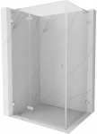 Du&scaron;o kabina Mexen Lunar L, kairė, 85 x 70 cm, transparent/brushed nickel