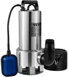 Panardinamas vandens siurblys 1300W, su plūde, purvinam vandeniui, tvenkiniui, baseinui, drenažui, 10m laidas, &scaron;uliniui