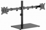 Gembird MS-D2ST-01 Dual monitorius desk stand (rotate, tilt, swivel), 17&rdquo;-32&rdquo;, iki 9kg, juodas