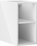 Mexen Box-A spintelė su lentyna, 25 cm, Baltas glossy
