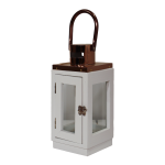 Artflow Medinis žibintas Poala 11x11x24cm, baltas