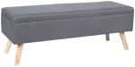 Relaxdays Laikymo suolas, 40x110x40 cm, linas