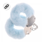Ouch By Shots Mėlyna Heavy-duty Fluffy Handcuffs - Powder Mėlyna