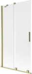 Gold Vonios sienelė Mexen Velar, 100 x 150 cm, Brushed auksinis/matinis stiklas