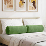 Pagalvės 2 pcs &Scaron;viesiai žalia &Oslash; 25 x 70 cm Kordūrinis audinys
