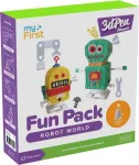 Xmaster &bdquo;myFirst 3dPen Make Filaments Fun Pack&ldquo; &ndash; kūrybinis rinkinys, skirtas &bdquo;3dPen&ldquo;, apima 5 trafaretus, 12 PCL filamentų (25 m), prisukamą modelių laikiklį, termoplastinę plėvelę (&bdquo;Robot World&ldquo;)