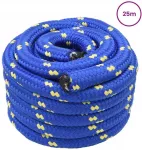 Laivo virvė 3 mm 25 m Mėlyna PP